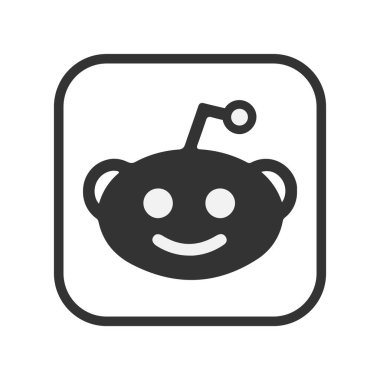 Çemberler İçinde Popüler Sosyal Medya Reddit Logosu.