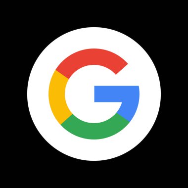 Google minimal logo 3d tasarım arkaplan şablonu için görüntüleme.