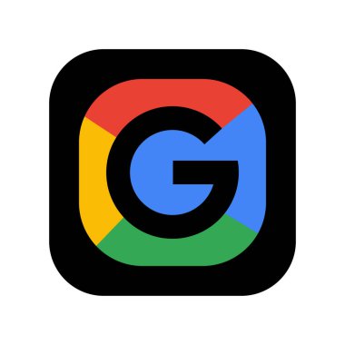 Google minimal logo 3d tasarım arkaplan şablonu için görüntüleme.