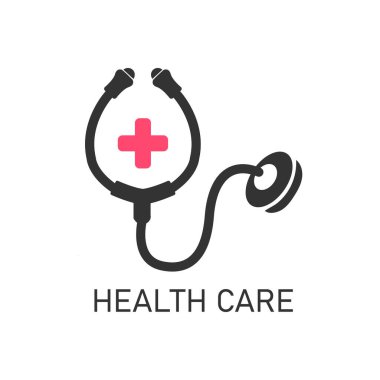 Sağlık logosu tasarım şablonu. vektör illüstrasyonu