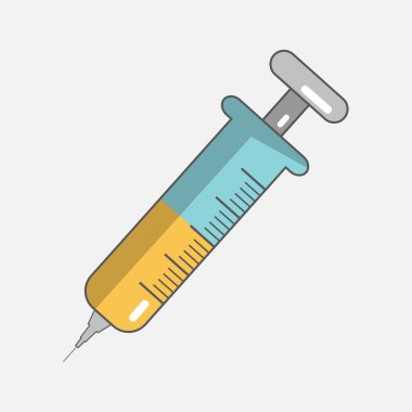 Tıbbi Silüet Simge Şırıngası