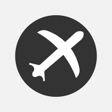 Uygulamalar ve web siteleri için düzlem havacılık simgesi