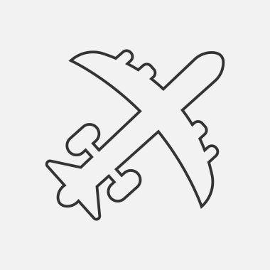 Uygulamalar ve web siteleri için düzlem havacılık simgesi