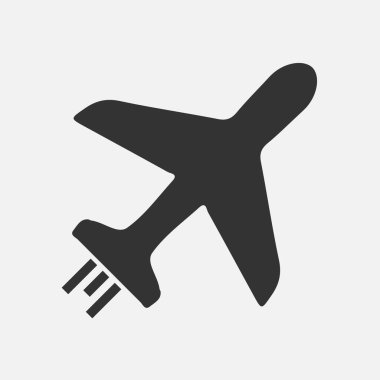 Uygulamalar ve web siteleri için düzlem havacılık simgesi