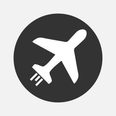 Uygulamalar ve web siteleri için düzlem havacılık simgesi