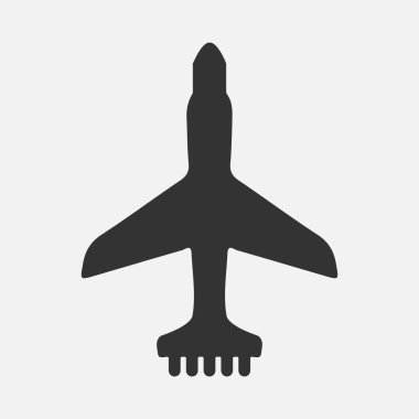 Uygulamalar ve web siteleri için uçak havacılık düz simgesi