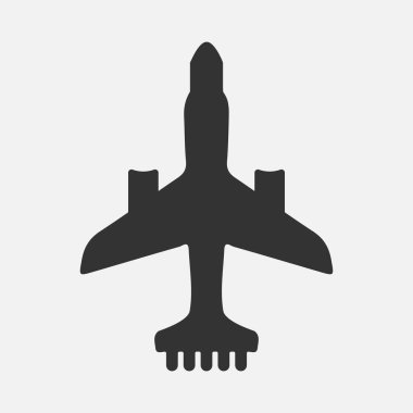 Uygulamalar ve web siteleri için uçak havacılık düz simgesi