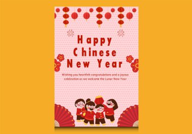 Mutlu Çin Yeni Yılı 2022 - Kaplan yılı. Ay Yeni Yıl afişi tasarım şablonu.