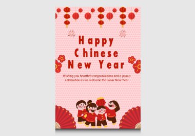 Mutlu Çin Yeni Yılı 2022 - Kaplan yılı. Ay Yeni Yıl afişi tasarım şablonu.