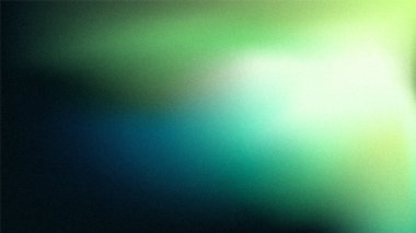 Mavi yeşil kumlu renk gradyan arka plan gürültüsü. Parlayan canlı kapak poster tasarımı.