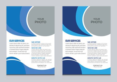 Kurumsal Flyer Vektör Tasarım İş Pilotu Tasarımı şablonu