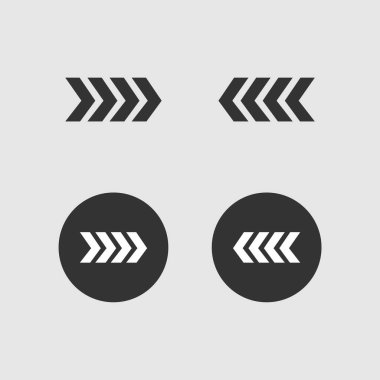 Ok sembolleri farklı şekiller, stiller ve kavramlar, simgeler veya logo oluşturma için imleçler, tek renk tek renk logot tipleri.