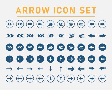 Oklar Icons set, vektör çizim