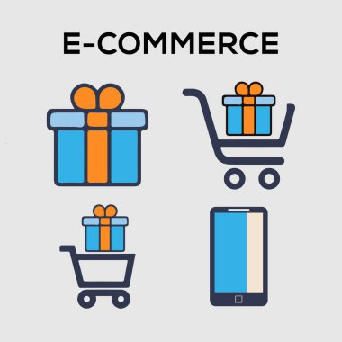 Kullanıcı Arayüzü Belgeleri Web Sayfaları ve Mobil Uygulamalar için Ticaret ve Alışveriş Simgesi Ayarları.