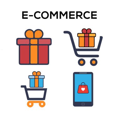 Kullanıcı Arayüzü Belgeleri Web Sayfaları ve Mobil Uygulamalar için Ticaret ve Alışveriş Simgesi Ayarları.