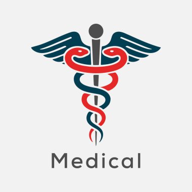 tıbbi logo tasarım vektörü