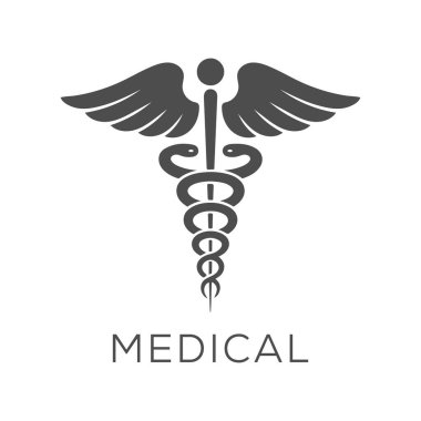 Tıbbi logo tasarım şablonu. vektör illüstrasyonu.