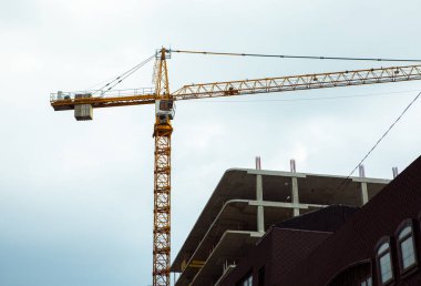 İnşaat, inşaat alanında vinç, çalışma alanı, ev inşaatı, inşaat, beton, formalite.