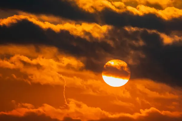 Раннее Утро Восход Солнце Заднем Плане — стоковое фото