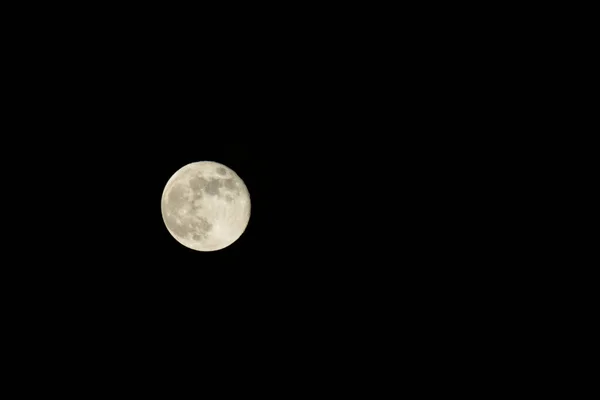 Faser Månen Den Mørke Himmel Baggrund - Stock-foto