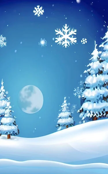 Snowy Charakter Sezonie Zimowym — Wektor stockowy