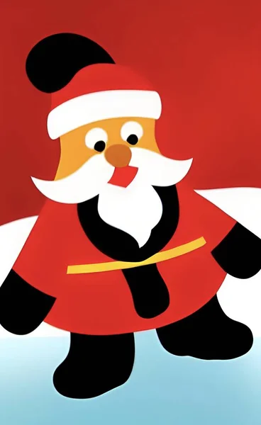 Άγιος Βασίλης Απεικόνιση Για Χριστούγεννα Και Νέο Έτος — Διανυσματικό Αρχείο