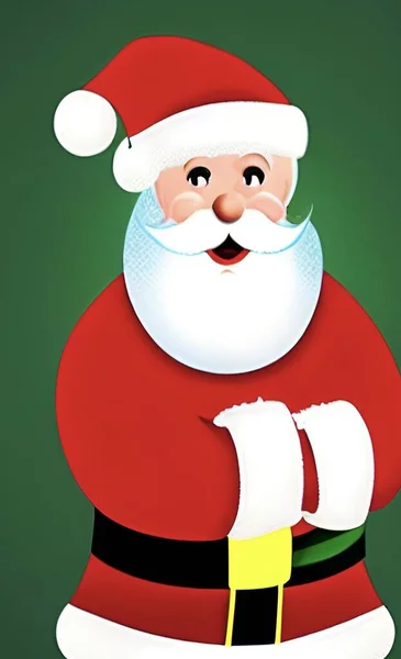 Babbo Natale Illustrazione Natale Capodanno — Vettoriale Stock