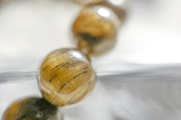 stock image Macro shot. Close up rosary beads for background