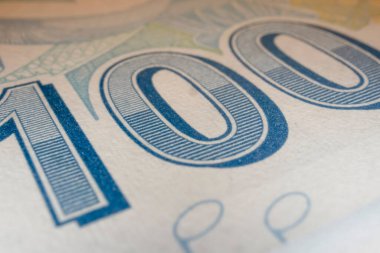 Makro çekim. Türkiye 'nin finans ve ekonomi banknotlarını kapatın