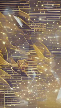 dikey hareket resmi. Kristal cam efekti soyut arkaplanda hareket ediyor