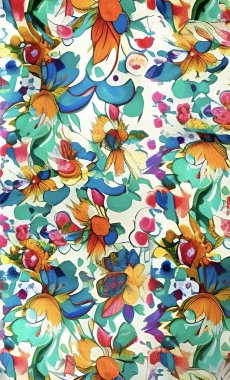 arkaplan için çok renkli çiçek deseni