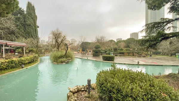 Istanbul Turkey December 2022 Modern City Life Green Parks Winter — Stock Photo, Image