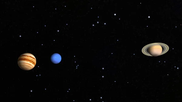 Глубокий Космос Планеты Звезды Фона Науки — стоковое фото