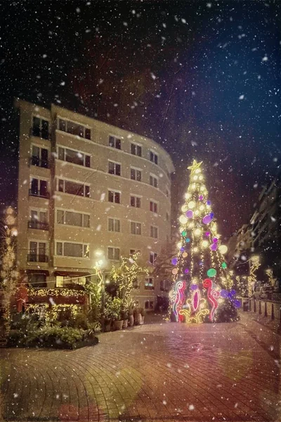Nisantasi Istanbul Τουρκία Ιανουαρίου 2023 Χριστούγεννα Και Πρωτοχρονιά Γιορτές Στο — Φωτογραφία Αρχείου