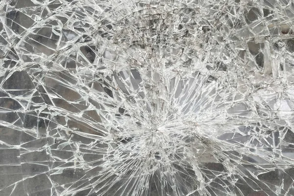 Close Broken Glass Scrap Car — 스톡 사진