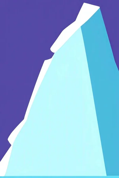 Close Iceberg Ice Pyramid Background — Image vectorielle