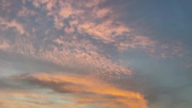 dramatic sky and sunrise in the early morning