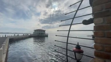 Moda,istanbul,Turkey-January 22,2023.General view from Moda pier in istanbul.One of the symbols of Kadkoy, the historical Moda Pier built 100 years ago by architect Vedat Tek.