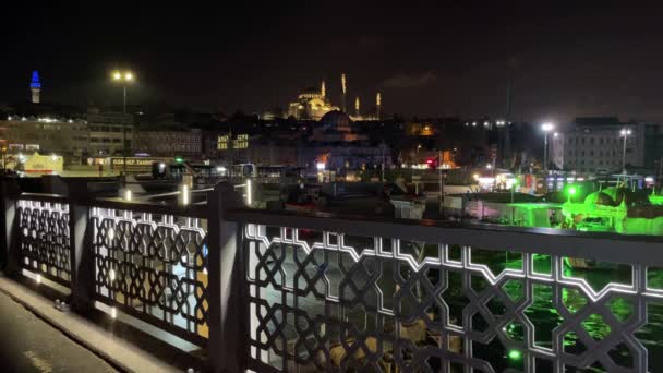 Eminonu Istanbul Turkey January 2023 Dream City Continents Europe Asia — Vídeos de Stock