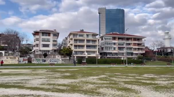 Yesilkoy Istanbul Turkey February 2023 Marmara Sea View Yesilkoy Beach — Vídeo de stock