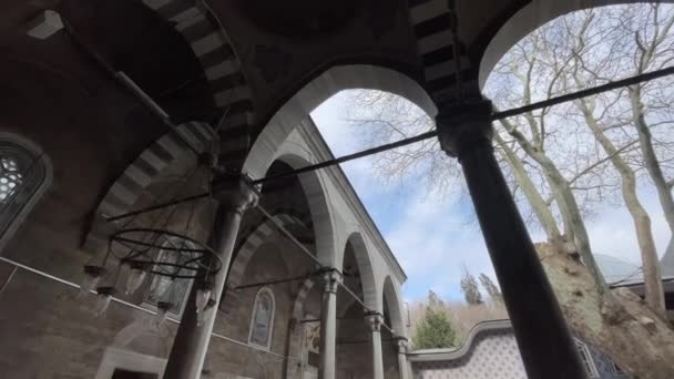 Istanbul Turkey Februar 2023 Historical Eyup Sultan Mosque Located Eyup — 비디오