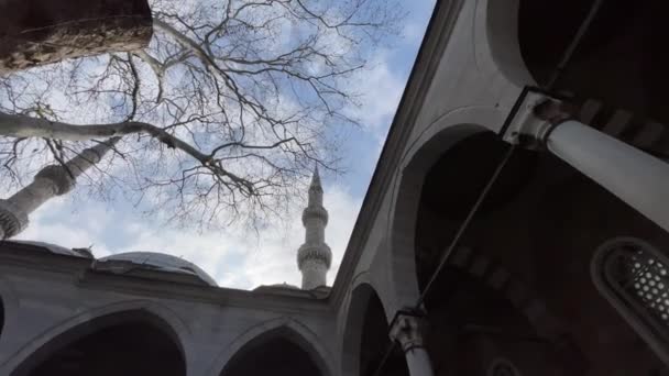Istanbul Turkey Februar 2023 Historical Eyup Sultan Mosque Located Eyup — 비디오