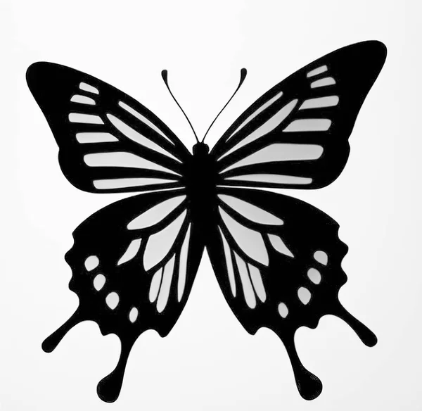 Силуэт Бабочки Изолирован Заднем Плане Векторные Иллюстрации Бабочки Заднем Плане — стоковый вектор