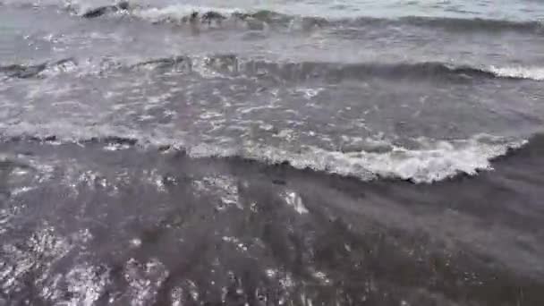 Seaside Cliffs Waves Blurred Sea — Stock Video