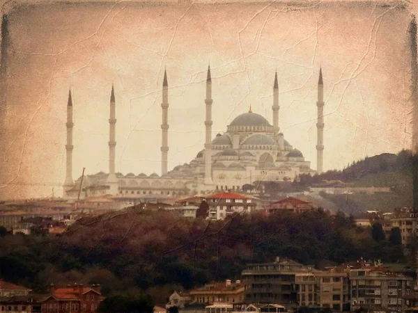 Stanbul Türkiye Nisan 2023 Stanbul Avrupa Asya Kıtaları Arasındaki Rüya — Stok fotoğraf
