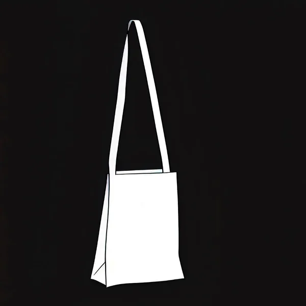 Illustration Einer Einkaufstasche Hintergrund Computergezeichnete Einkaufstasche Handtasche — Stockvektor