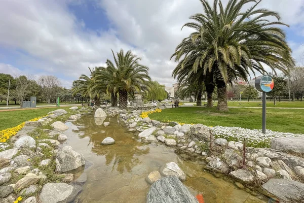 stock image Atakoy,istanbul,Turkey.April 9,2023.Atakoy Kazakhstan Public Park where Nature and Culture Meet in Istanbul.Located in one of Istanbul's beautiful neighborhoods, Atakoy Kazakhstan Public Park is a perfect blend of nature and culture. 