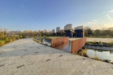 Atakoy, İstanbul, Türkiye. 13 Nisan 2023. İstanbul 'un Atakoy ilçesindeki Ayamama Vadisi habitat parkından görüntüler.