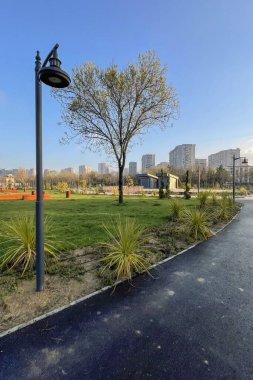 Atakoy, İstanbul, Türkiye. 13 Nisan 2023. İstanbul 'un Atakoy ilçesindeki Ayamama Vadisi habitat parkından görüntüler.