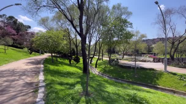 Бахчесехир Истанбул Индейка Апрель 2023 Bahceshir Район Социальные Объекты Зеленой — стоковое видео